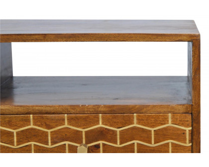 Artisan - Gold Art Pattern Drawer Media Unit