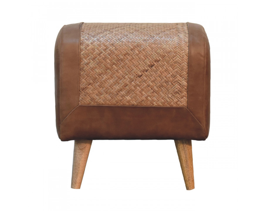 Artisan - Seagrass Buffalo Square Footstool