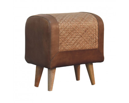 Artisan - Seagrass Buffalo Square Footstool