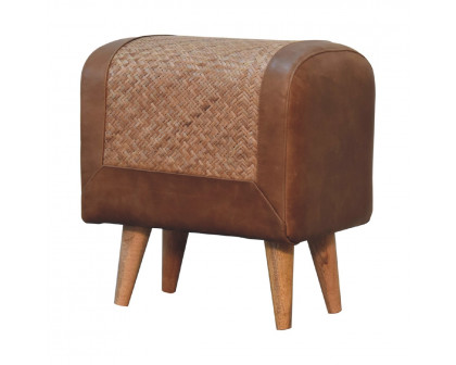 Artisan - Seagrass Buffalo Square Footstool