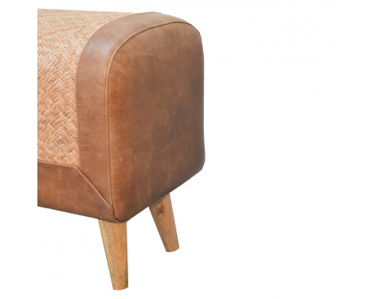 Artisan - Seagrass Buffalo Square Footstool