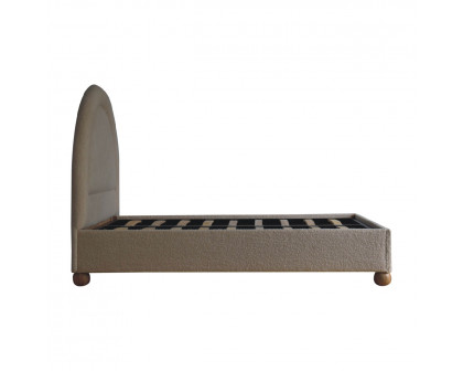 Artisan - Double Bed in Cream, Boucle