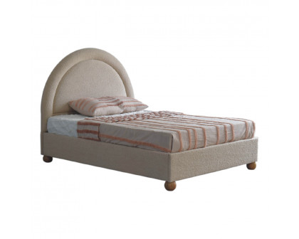 Artisan - Double Bed in Cream, Boucle