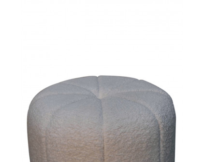 Artisan Circus Footstool - White, Boucle