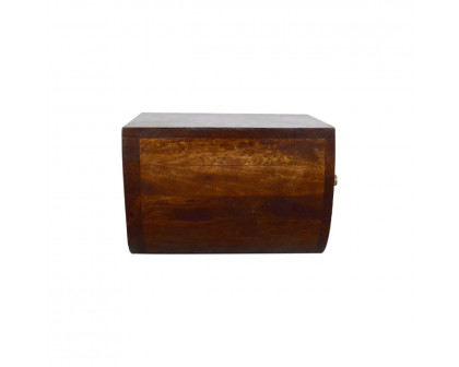 Artisan - Crescent Floating Nightstand in Chestnut