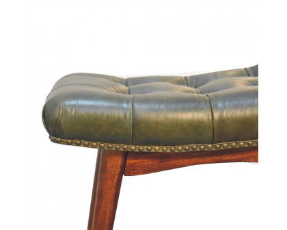 Artisan Harbour Footstool - Green