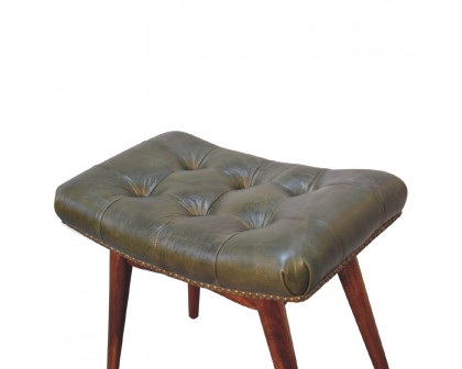 Artisan Harbour Footstool - Green