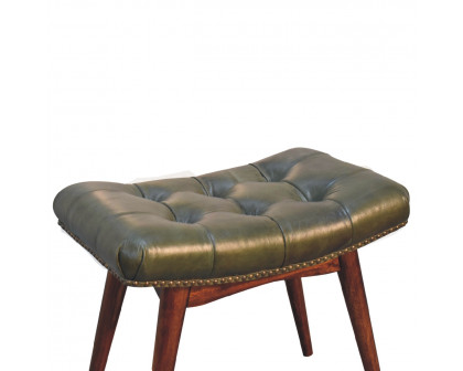 Artisan Harbour Footstool - Green