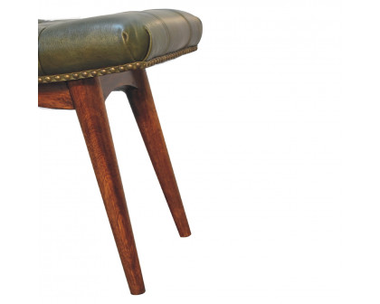 Artisan Harbour Footstool - Green