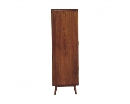 Artisan - Curved Wardrobe in Chestnut