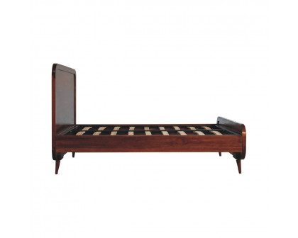 Artisan - Curved Double Bed in Chestnut