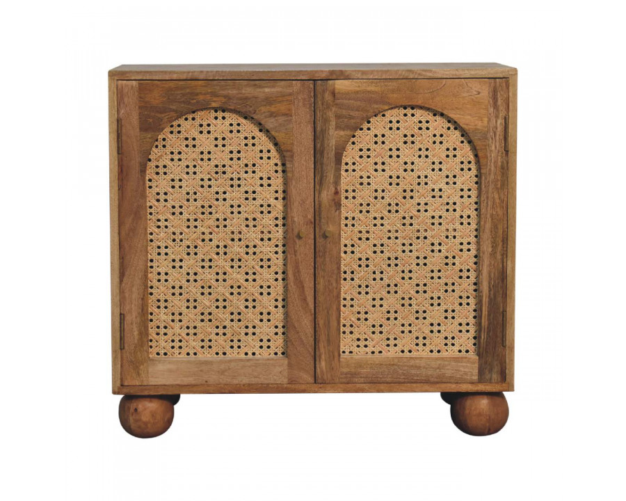 Artisan - Rattan Ball Cabinet in Oak-Ish