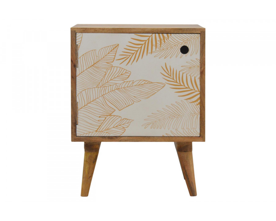 Artisan - Leaf Screen Printed Bedside