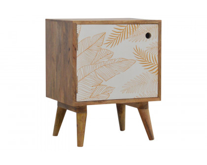 Artisan - Leaf Screen Printed Bedside