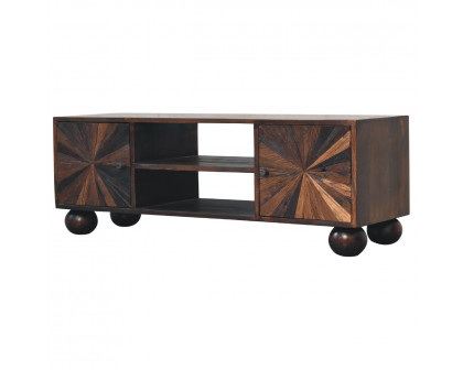 Artisan - Sunrise Ball TV Unit in Walnut