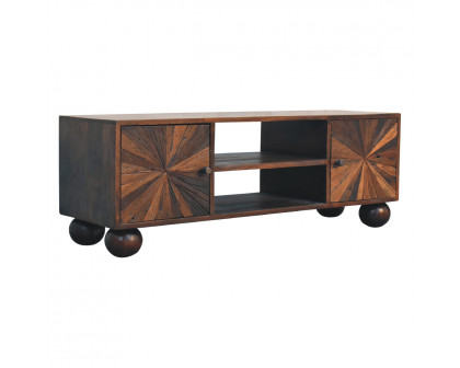 Artisan - Sunrise Ball TV Unit in Walnut