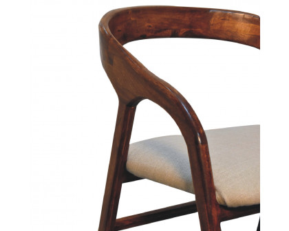 Artisan™ Deco Chair - Chestnut, Linen