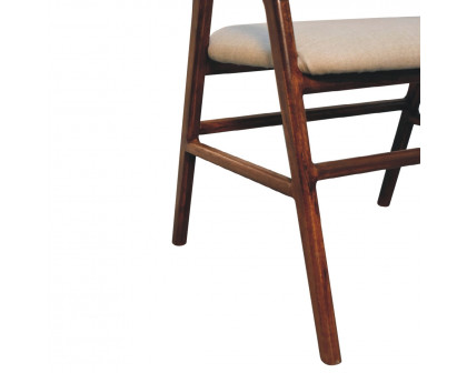 Artisan™ Deco Chair - Chestnut, Linen