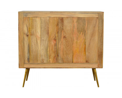 Artisan - Inlay Chest in Sleek Cement Brass