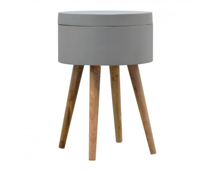 Artisan - Painted End Table in Gray