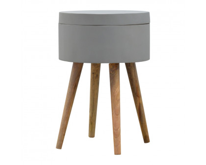 Artisan - Painted End Table in Gray