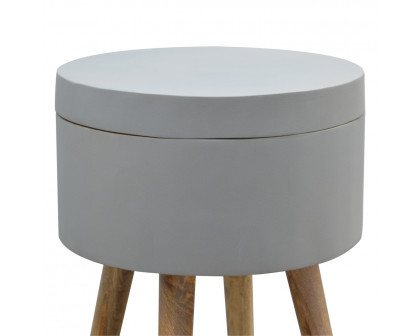 Artisan - Painted End Table in Gray