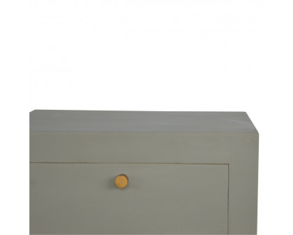 Artisan - Cement Nightstand in Sleek