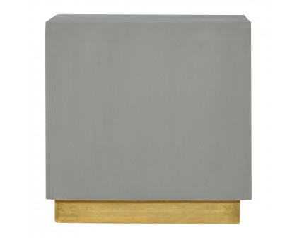 Artisan - Cement Nightstand in Sleek