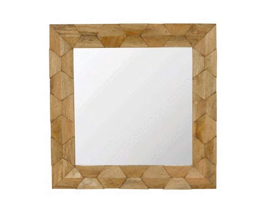 Artisan - Pineapple Carved Square Mirror