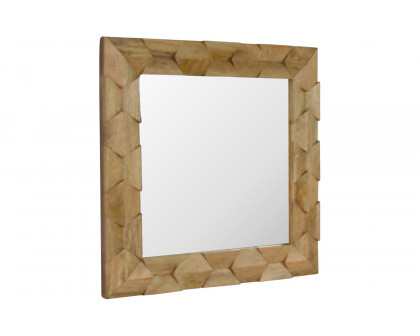 Artisan - Pineapple Carved Square Mirror