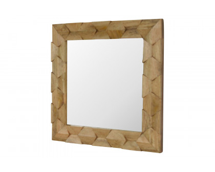 Artisan - Pineapple Carved Square Mirror