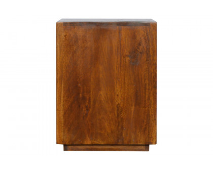 Artisan - Bedside with Gold Bar in Chestnut