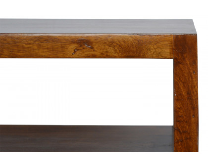 Artisan - Media Unit with Gold Bar in Chestnut