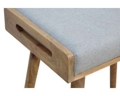 Artisan Tray Style Footstool - Gray Tweed