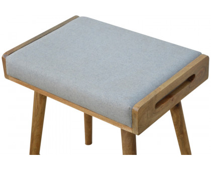 Artisan Tray Style Footstool - Gray Tweed