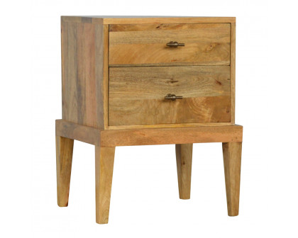 Artisan - Solid Nightstand with T-Bar Knobs in Oak-Ish, Wood