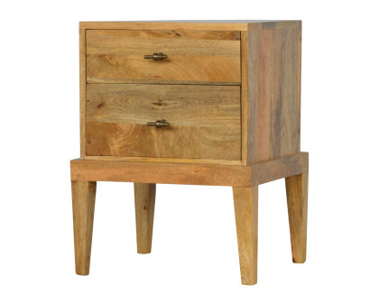 Artisan - Solid Nightstand with T-Bar Knobs in Oak-Ish, Wood