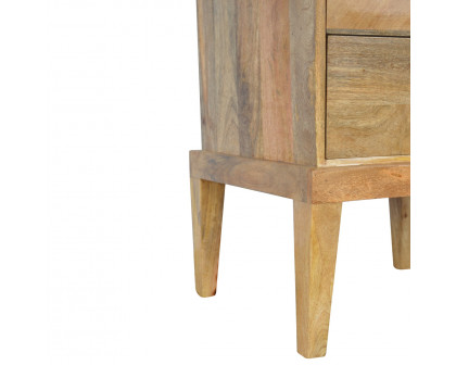 Artisan - Solid Nightstand with T-Bar Knobs in Oak-Ish, Wood