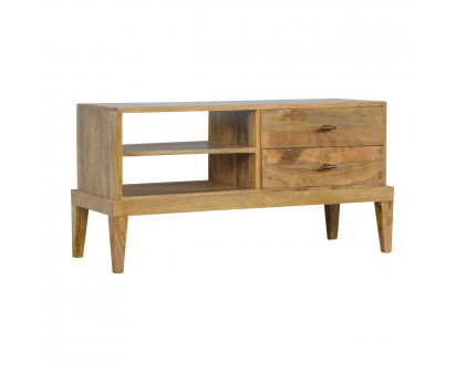 Artisan - T-Bar Media Unit in Oak-Ish