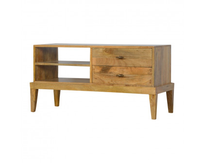 Artisan - T-Bar Media Unit in Oak-Ish