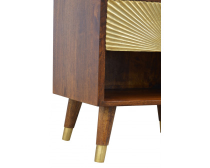 Artisan Manila Gold Bedside - 1 Drawer