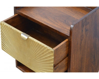 Artisan Manila Gold Bedside - 1 Drawer