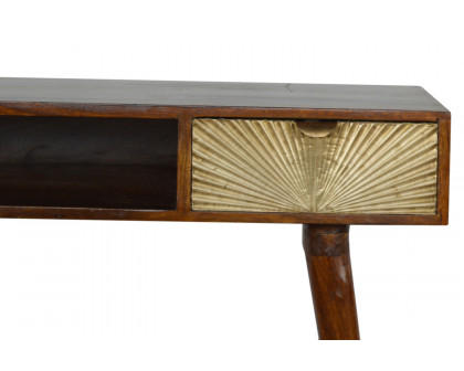 Artisan - Sunrise Gold Carved Writing Desk