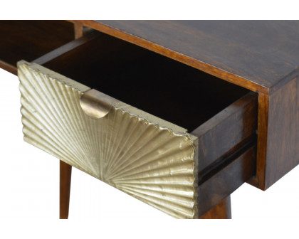 Artisan - Sunrise Gold Carved Writing Desk