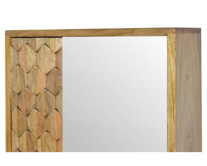 Artisan - Pineapple Carved Sliding Wall Mirror Cabinet