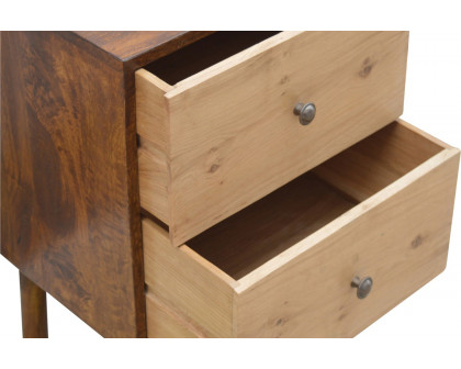 Artisan - 2 Drawer Nightstand with Oak Wood Drawer Fronts