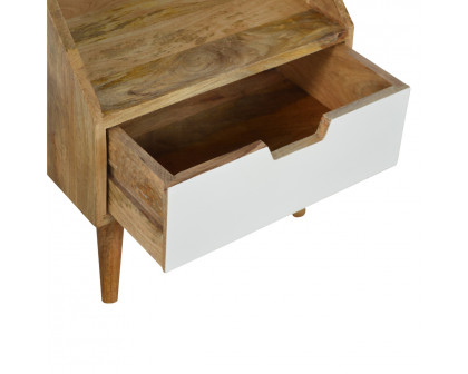 Artisan - Raised Back Painted Nightstand in White