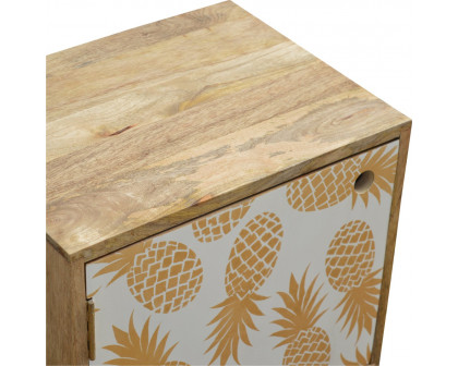 Artisan - Pineapple Screen Print Nightstand