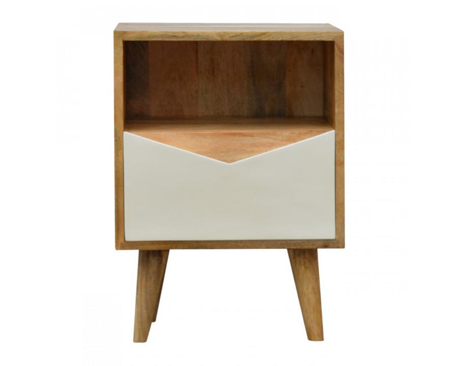 Artisan - Envelope Nightstand in White