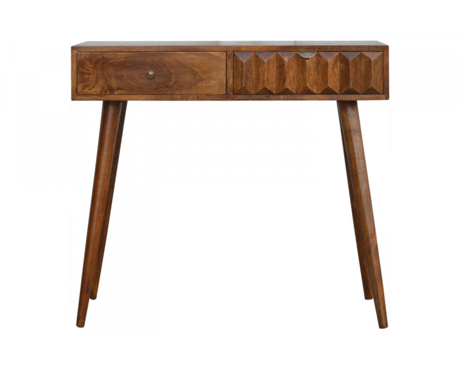 Artisan - Prism Console Table in Chestnut